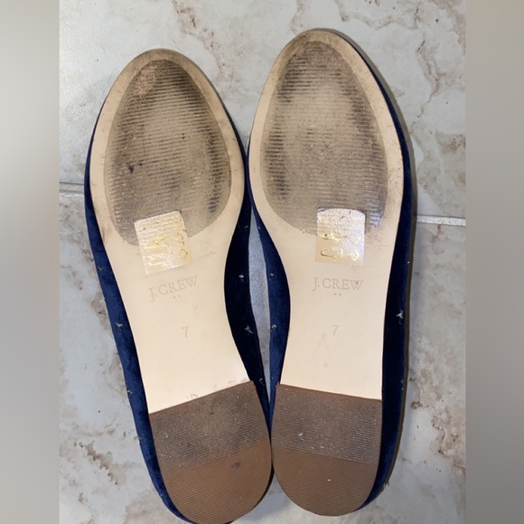 J. Crew Blue Velvet Loafers - Picture 5 of 6